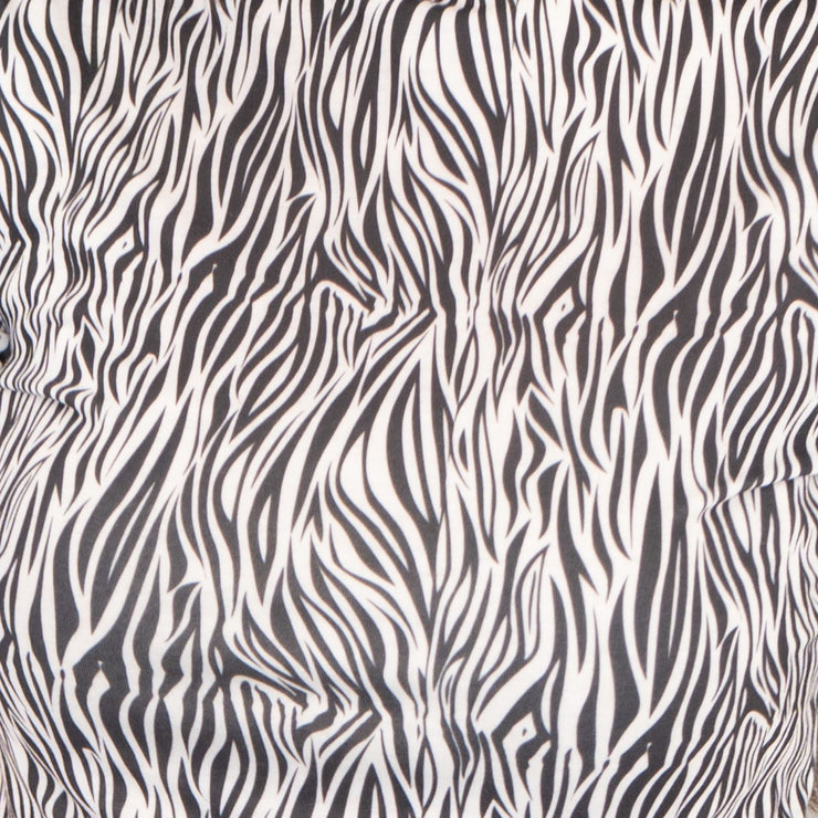 Karen Millen Black White Animal Print Short Sleeve Tops