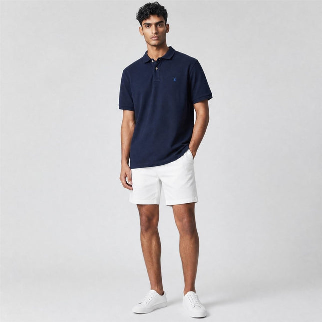 Joules Woody Navy Cotton Pique Polo Shirt - Quality Brands Outlet