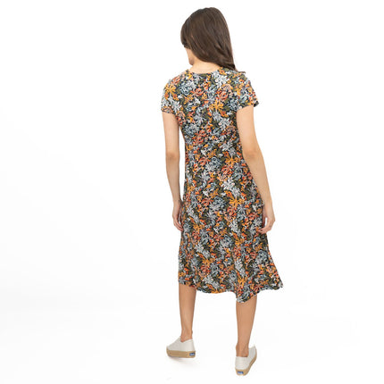 Seasalt Chapelle Midi Dress Honeysuckle Maritime Print-Quality Brands Outlet-