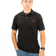 Crew Clothing Company Lightweight Polo Shirt Black