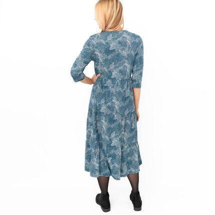 Seasalt Teal Green Sky View Midi Dress-Quality Brands Outlet-