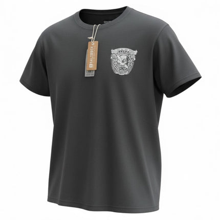 Saltrock Mens Grey Graphic T-Shirt-Quality Brands Outlet-