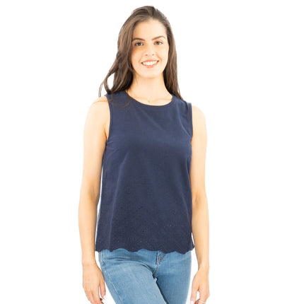 White Stuff Silvia Cut Out Top Navy-Quality Brands Outlet-