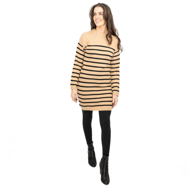 Nobodys Child Beige Striped Jumper Dress - Quality Brands Outlet