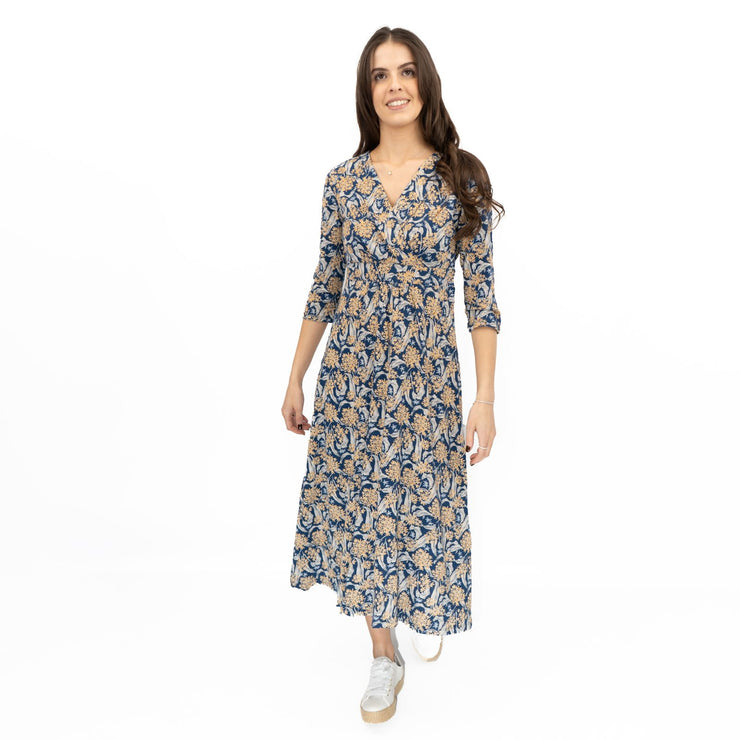Seasalt Blue Chapelle Dress in Woodland Garlic Marine - Quality Brands Outlet
