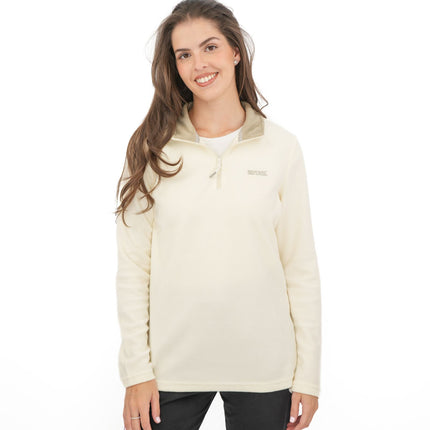 Regatta Cream Sweethart Zip Neck Fleece-Quality Brands Outlet-
