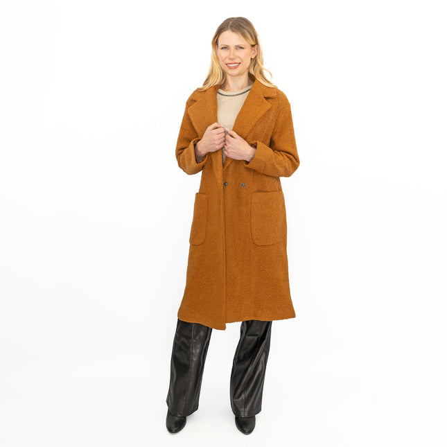 Marks & Spencer Womens Coat Teddy Bear Boucle-Quality Brands Outlet-