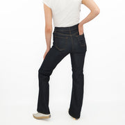 M&S Autograph Boot Cut Jeans High Waist Flare Stretch Dark Indigo - Quality Brands Outlet