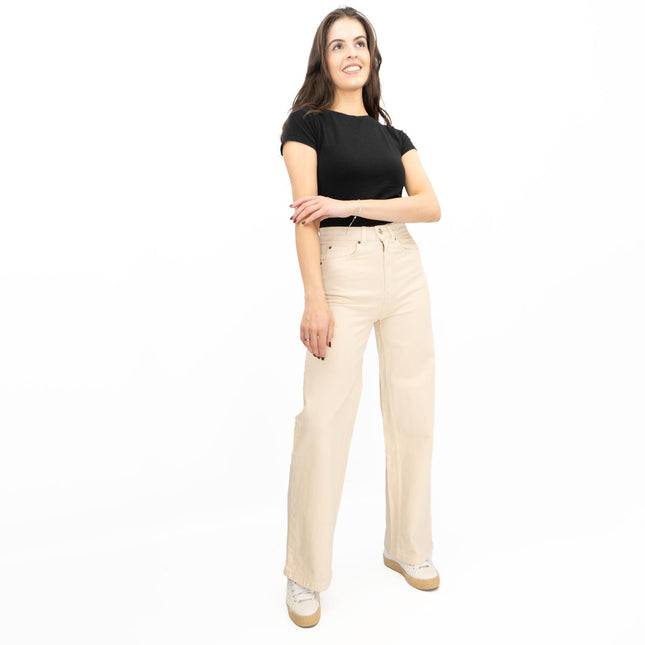 M&S Wide Leg Jeans Cream