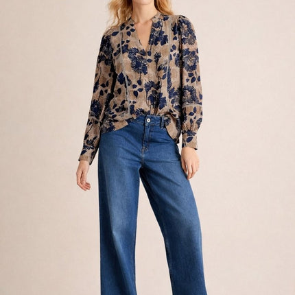 White Stuff Paloma Notch Neck Top-Quality Brands Outlet-