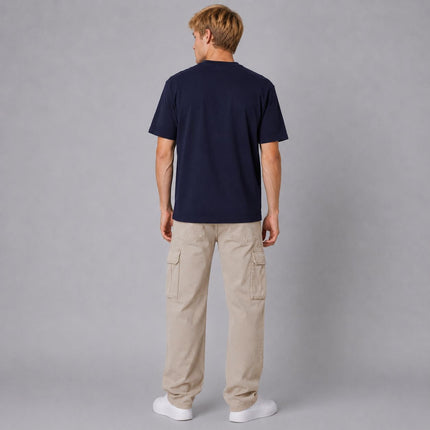 Mens T-Shirts Premium Brand Short Sleeve Heavyweight – Navy