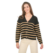 Nobody's Child Striped Ribbed Boxy Cardigan - Quality Brands Outlet