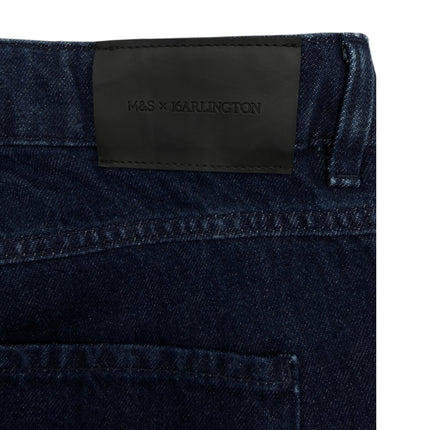 M&S x 16Arlington Pure Cotton High Waisted Wide Leg Jeans Denim - Quality Brands Outlet