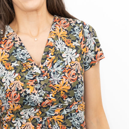 Seasalt Chapelle Midi Dress Honeysuckle Maritime Print-Quality Brands Outlet-