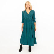 Seasalt Sky Branch Green Teal Jersey Midi Dress