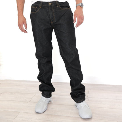 Jeans Regular Fit Straight Leg Black Marl-Quality Brands Outlet-