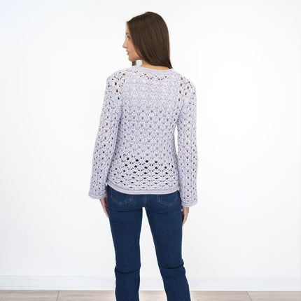 M&S Lilac Crochet Jumper-Quality Brands Outlet-
