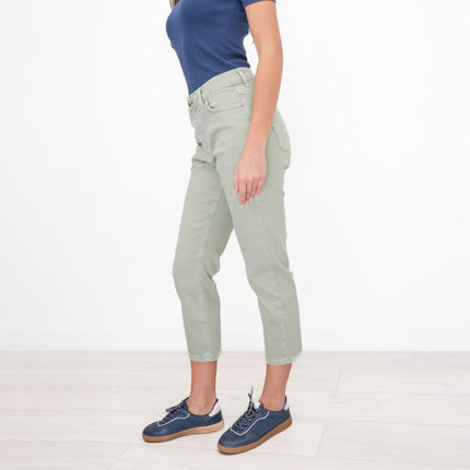 M&S Crop Slim Leg Jeans Green - Quality Brands Outlet