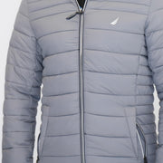 Nautica Performance Double Zip Puffer Jacket Grey