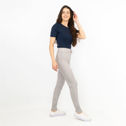 River Island Womens Ribbed Knit Skinny Leg Jersey Joggers