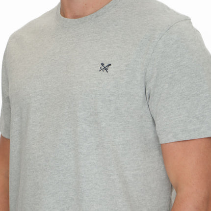 Crew Clothing Mens Grey Short Sleeve T-Shirt - Quality Brands Outlet