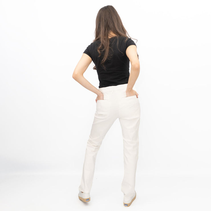 White Stuff Stretch Trousers White - Quality Brands Outlet
