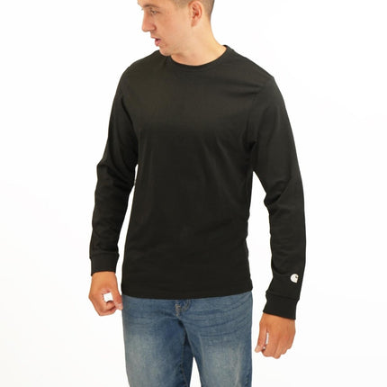 Long Sleeve T-shirt Essentials Black Tops-Quality Brands Outlet-