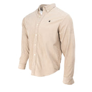 CARHARTT WIP Madison Beige Button-Down Collar Logo-Embroidered Cotton-Corduroy Shirt