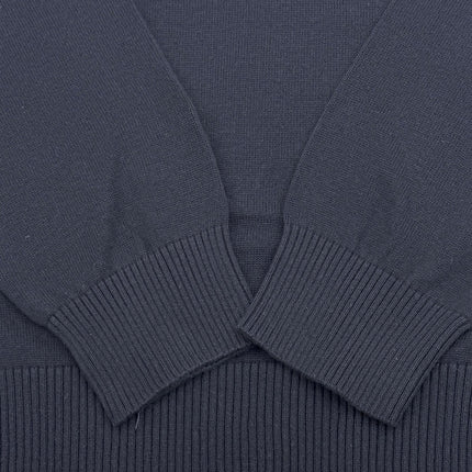 Crew Clothing Mens Knitted Jumper Long Sleeve Navy-Quality Brands Outlet-