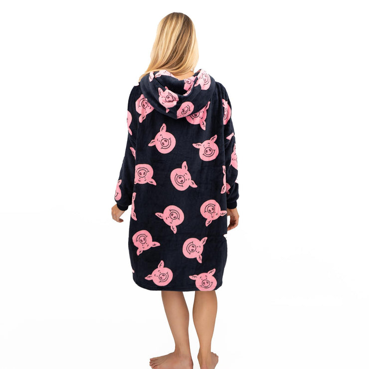 M&S Kids Percy Pig Oversized Hoodie Oodie - Quality Brands Outlet