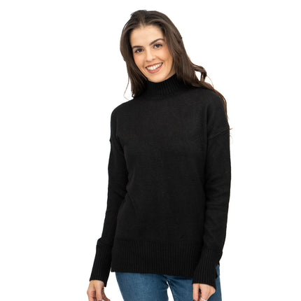 Nobodys Child Longline Jumper Funnel Neck Supersoft Black-Quality Brands Outlet-