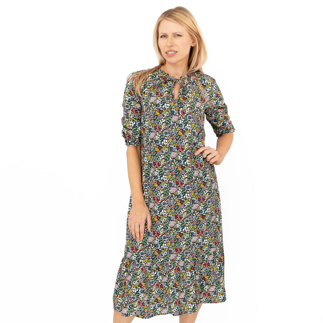 Seasalt Southern Sun Floral Midi Dress-Quality Brands Outlet-