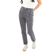 M&S Cotton Rich Slim Fit Trousers Stretch Elasticated Cuff Navy - Quality Brands Outlet