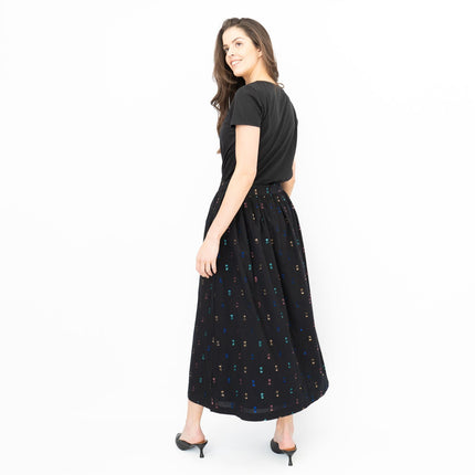 Seasalt Tawny Owl Midi Skirt Golden Heyday Black-Quality Brands Outlet-