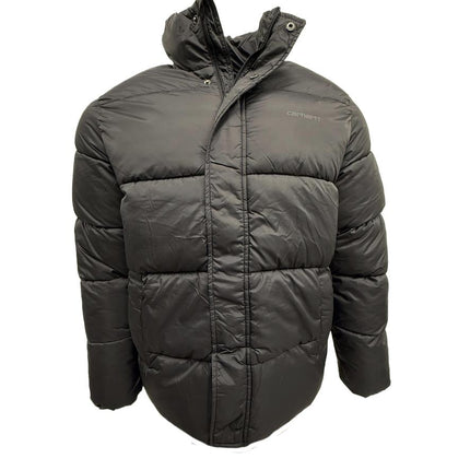 Water Repellent Puffer Jacket Black Winter Coat