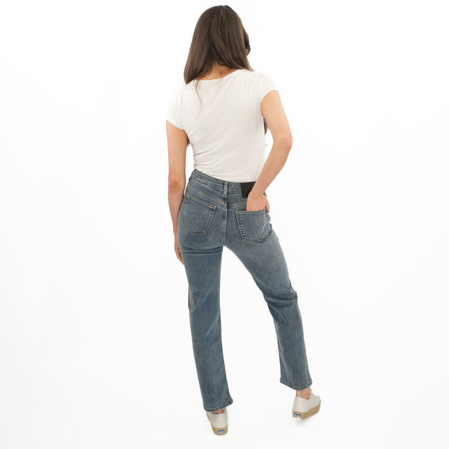 M&S Autograph Blue Jeans High Waist Straight Leg-Quality Brands Outlet-