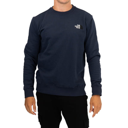 The North Face Mens Crew Navy Blue Sweatshirt-Quality Brands Outlet-