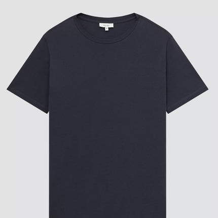Bless Cotton T-Shirts Navy Short Sleeve Tops-Quality Brands Outlet-