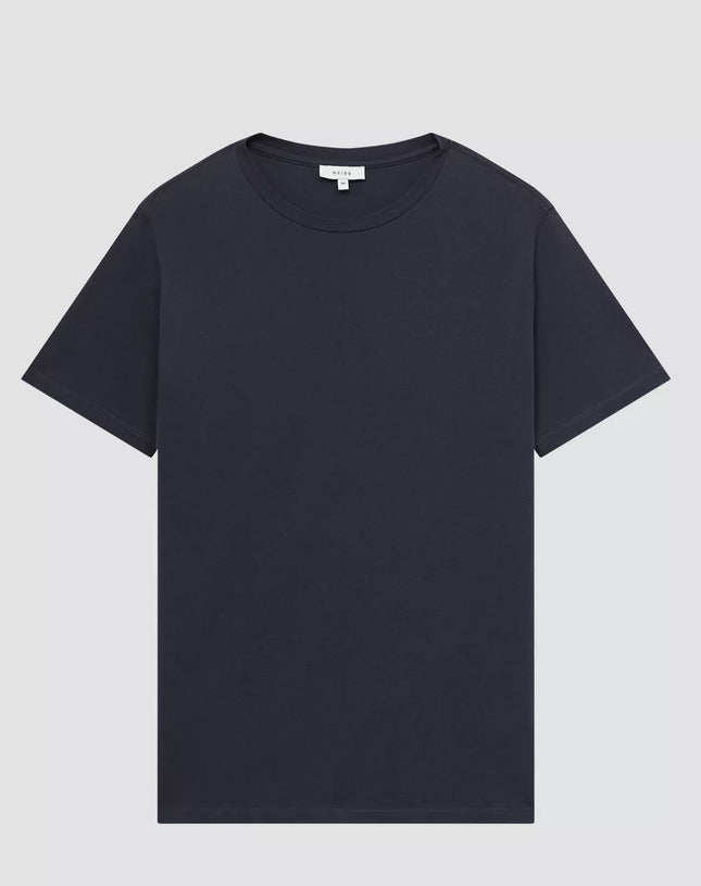 Bless Cotton T-Shirts Navy Short Sleeve Tops-Quality Brands Outlet-