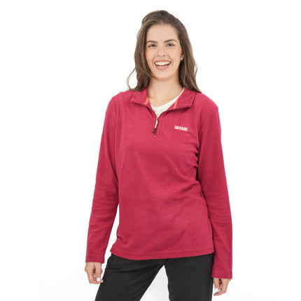 Regatta Dark Red Sweethart Zip Neck Fleece-Quality Brands Outlet-