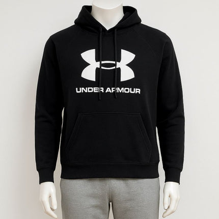Under Armour Mens Hoodie Classic Classic Large Logo Black - Quality Brands Outlet