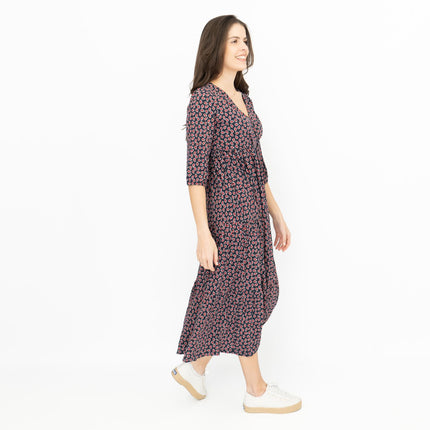 Seasalt Sky Branch Navy Jersey Midi Dress-Quality Brands Outlet-