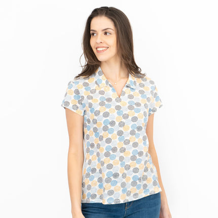 Seasalt Womens Sea Craft Collared Jersey Top Dotty Spot-Quality Brands Outlet-