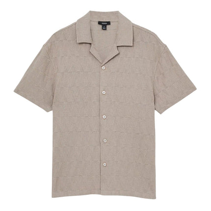 Ackling Cuban Shirts Mocha Short Sleeve-Quality Brands Outlet-