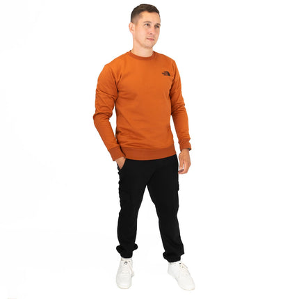 The North Face Mens Raglan Box Nse Crew Sweatshirt Burn Orange-Quality Brands Outlet-