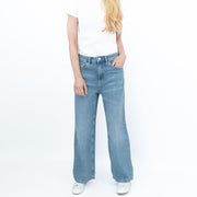 M&S Women's Wide Leg Jeans Light Denim