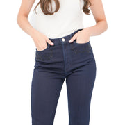 M&S Per Una High Waisted Sparkle Jeans Indigo
