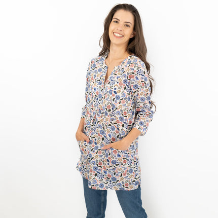 Seasalt Floral Womens Aventurier Cotton Tunic-Quality Brands Outlet-