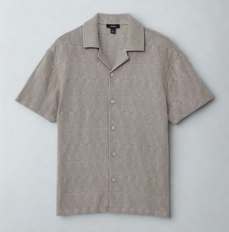 Ackling Cuban Shirts Mocha Short Sleeve - Quality Brands Outlet