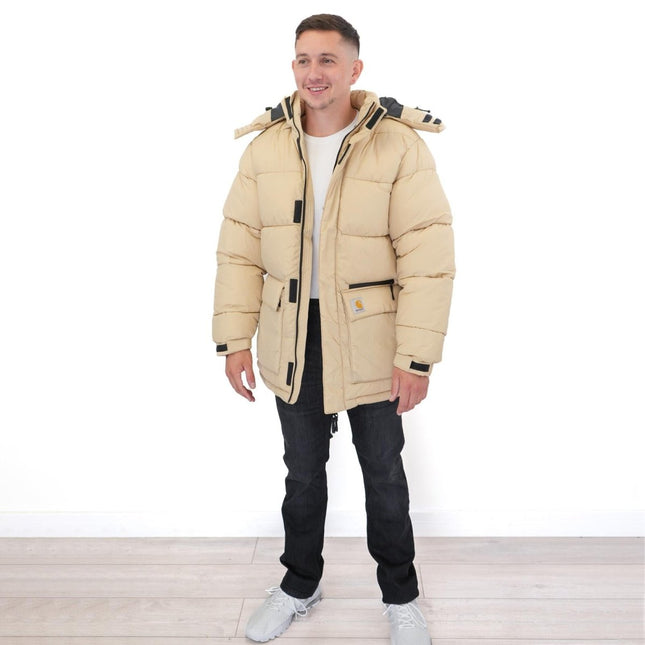 Milton Jacket Puffer Beige Winter Coats - Quality Brands Outlet